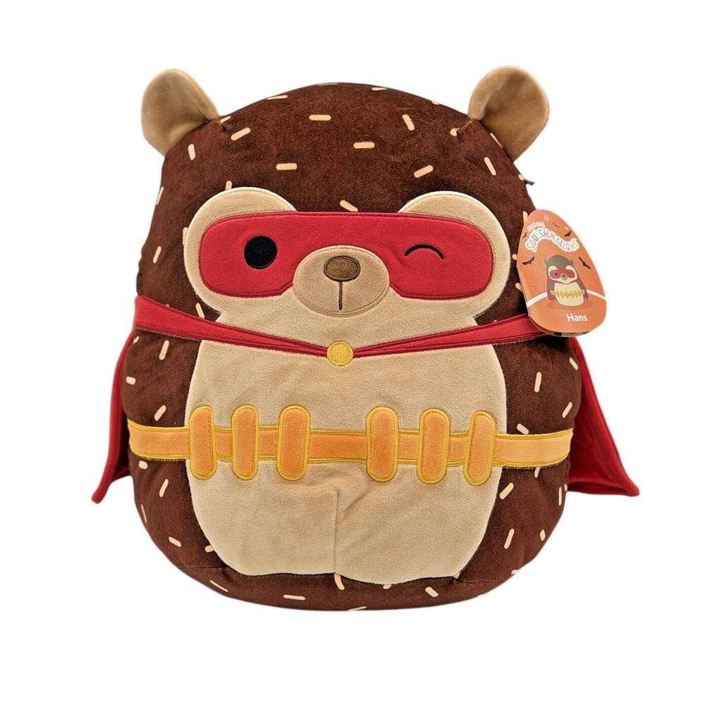 Squishmallows Hans 12"‎ Halloween The Hedgehog Winking Cape 2023 Plush NWT